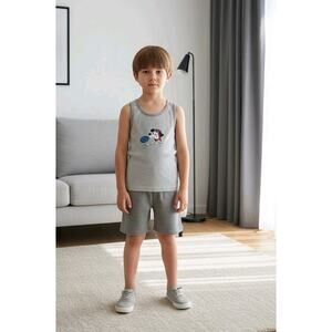 Boys Short Sets Lot Of 7 Each Set Have Different Graphics Size 12 Months